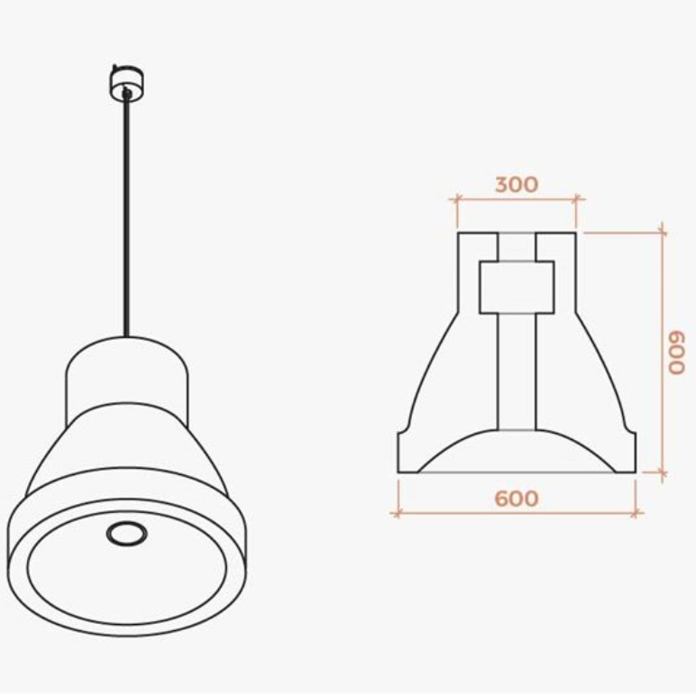 Industry akoestische lamp