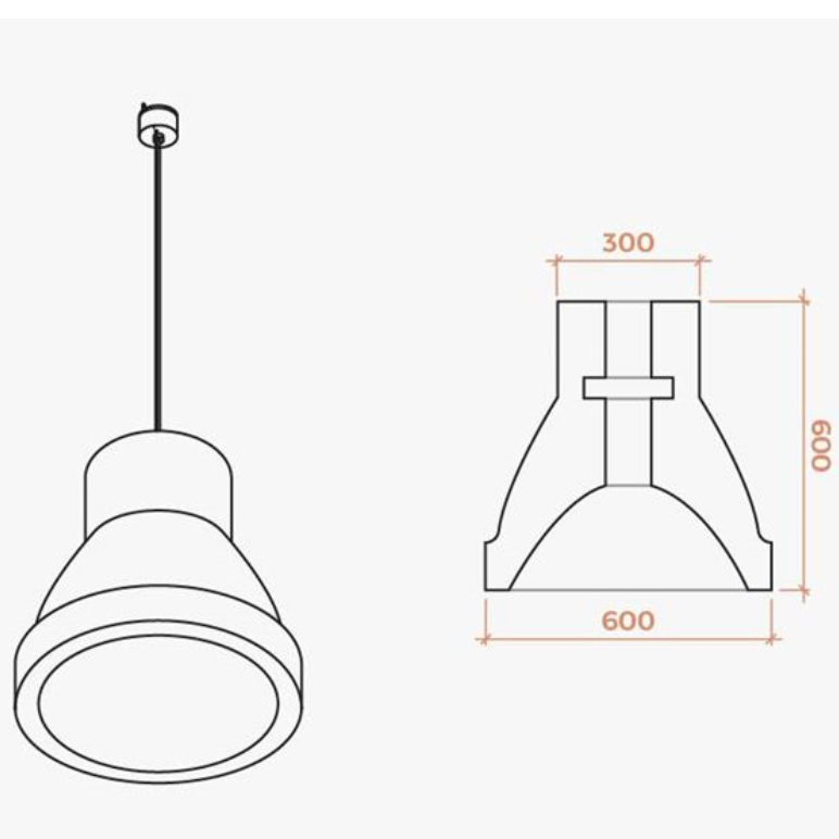 Industry akoestische lamp